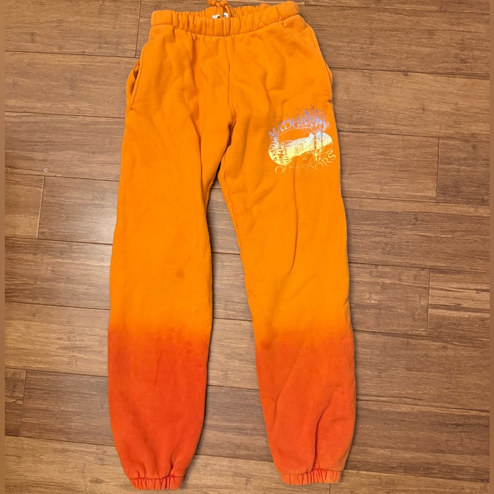 MADHAPPY OUTDOORS orange sweatpants